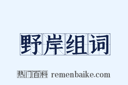 野岸组词是什么意思的图片